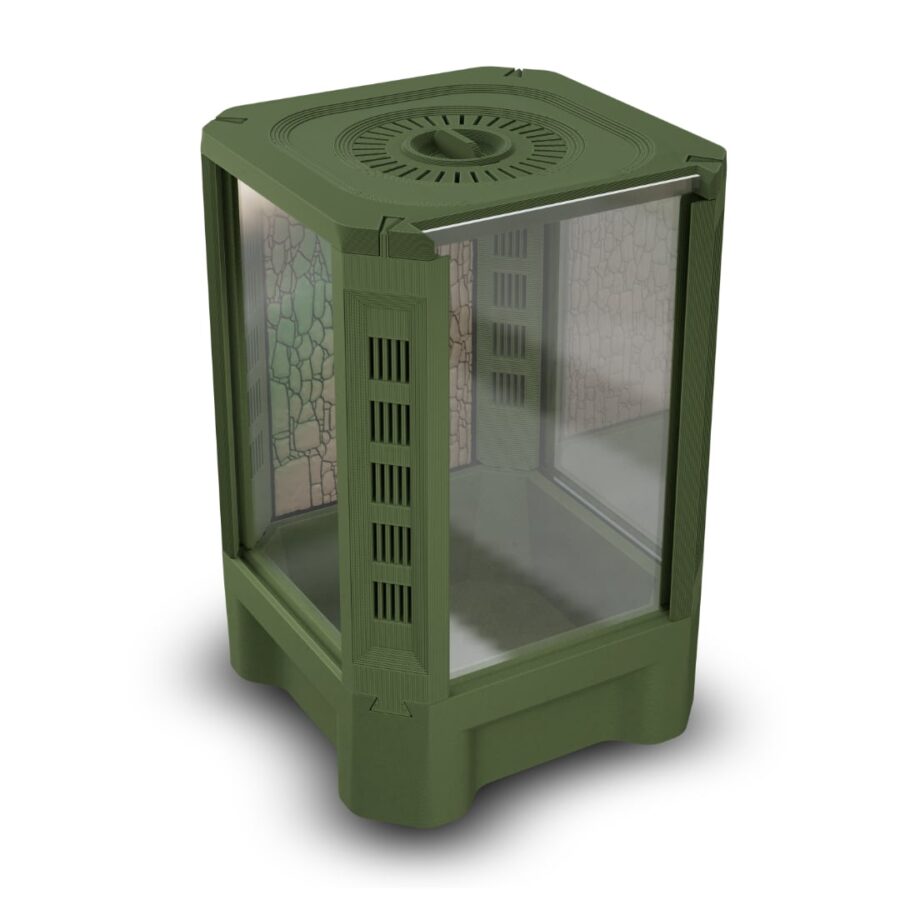 Terrarium 10x10x15cm - zielone - obrazek 2