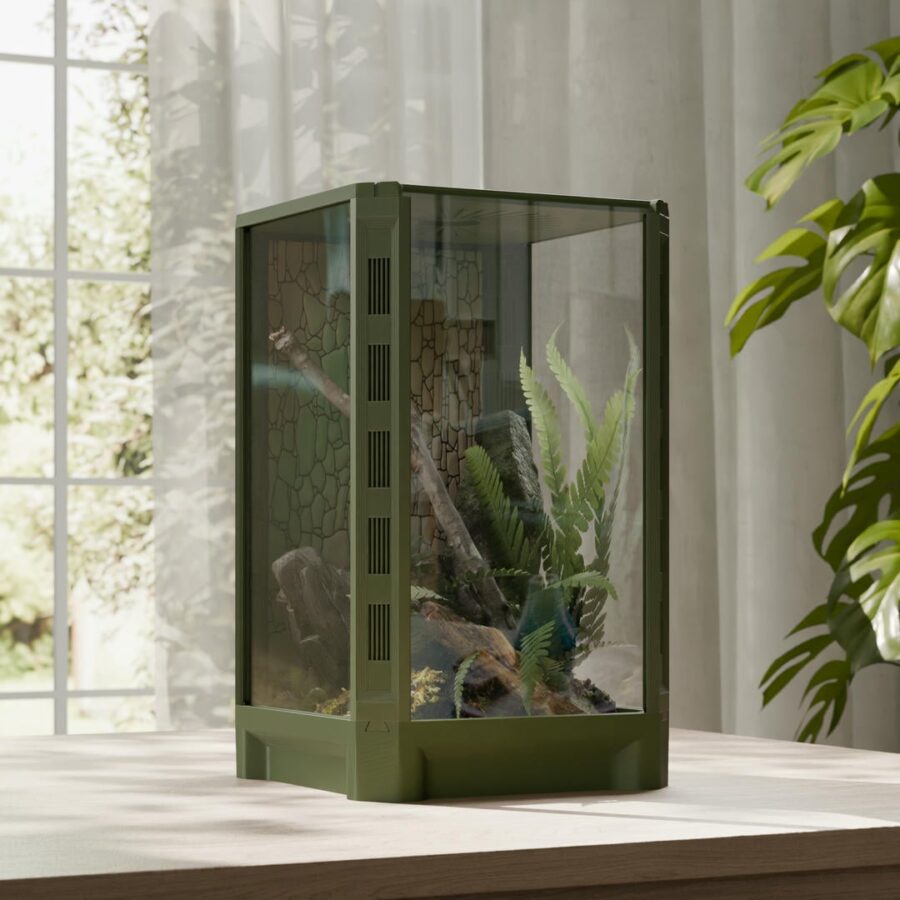 Terrarium 15x15x25cm - zielone